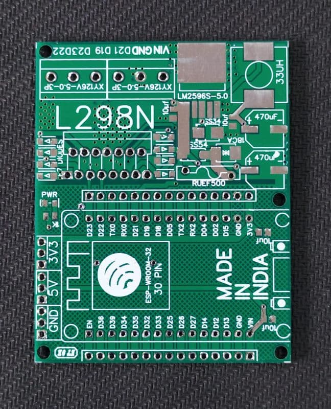PCB For ESP32 30 pin with L298N & LM2596 Module ET7541 - View 1