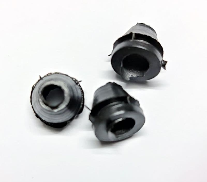 6mm hole grommet plastic Black gromet ET6001 - View 1