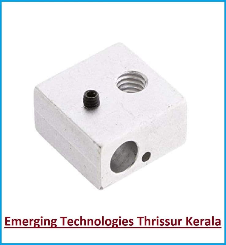 Aluminum Heater Block for 20x20x10mm MK7 MK8 3D Printer ET6039 - View 1