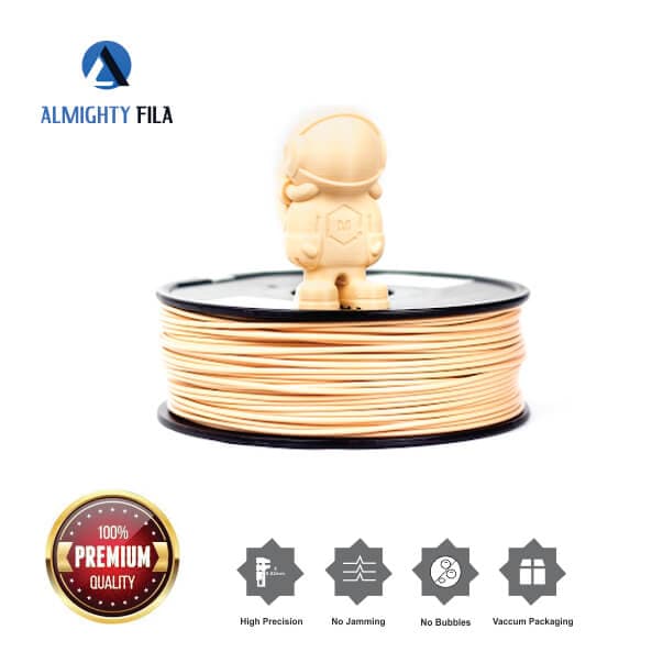 IVORY Color 3d printer filament PLA+ 1.75mm 1kg ET6170 - View 1