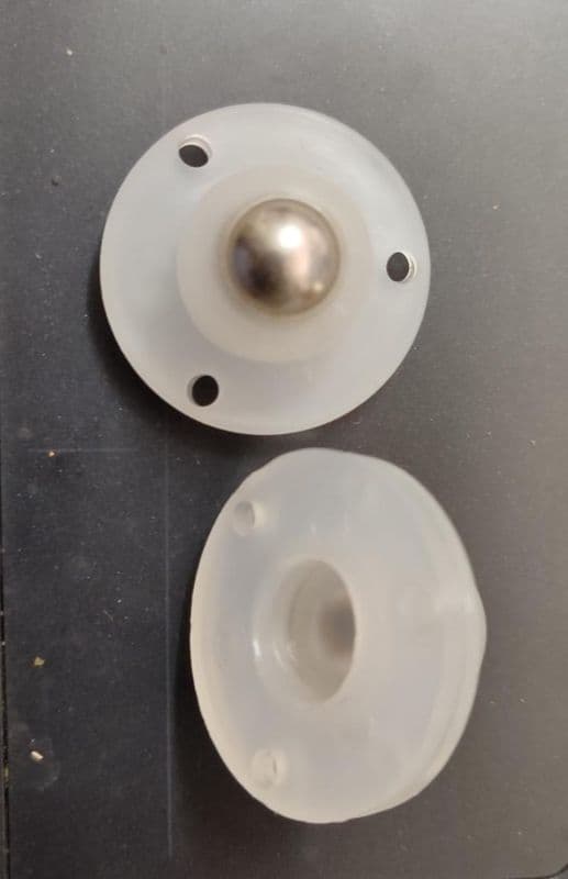 PLASTIC CASTER WHEEL 36MM DIA ET6213 - View 1