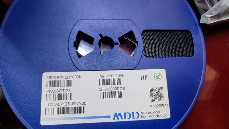 2N7002K MDD SOT-23 N Channel MOSFET 60V 300mA 702K ET6479 - View 2
