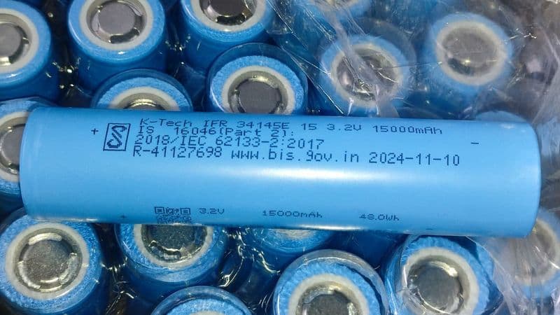 3.2V 15Ah Lithium phosphate IFR34145E 15000 K-Tech 0.5C ET6631 - View 1