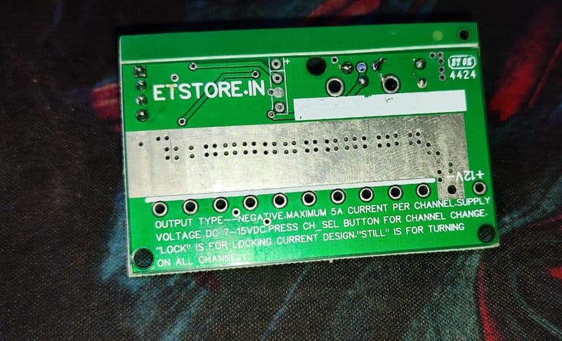 DC Design Chaser 10 / 8 / 6 / 4 Channel with small speed controller & without connector 7-15V DC 8A ET11241 - View 3