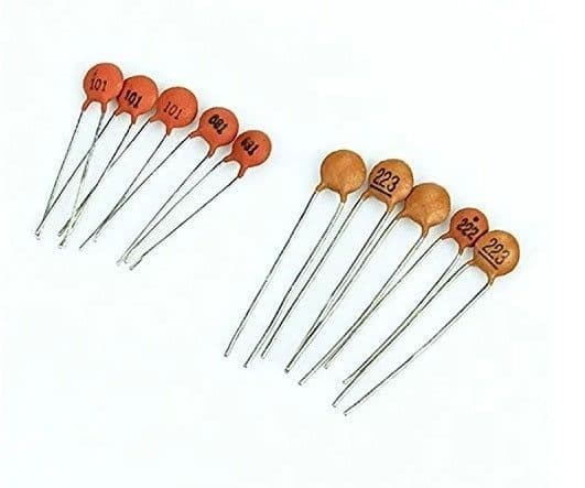 Assorted Through-Hole Capacitor Kit: 210pcs Aluminum Electrolytic and Ceramic Capacitors - 21 Values - View 3