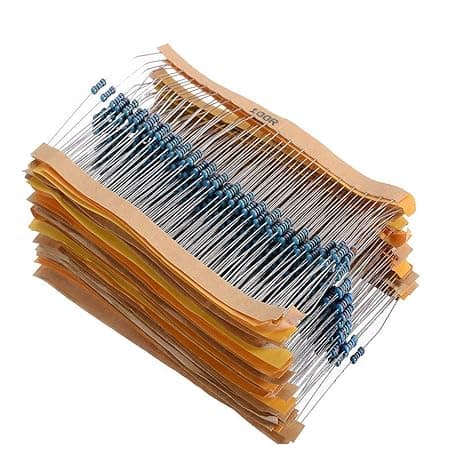 Assorted Carbon Film Resistor Kit - 50 Value 1000 Pcs - 1Ω to 1MΩ - View 1