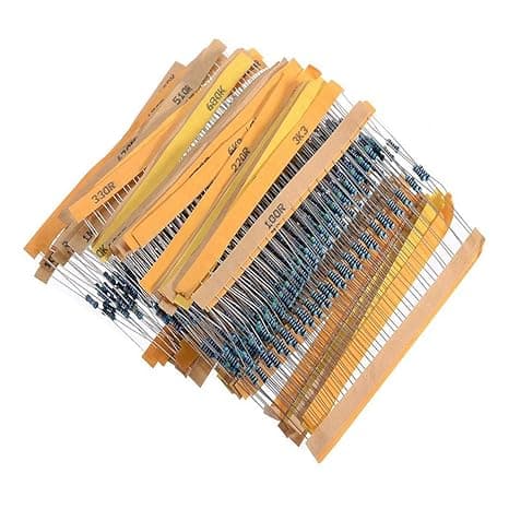 Assorted Carbon Film Resistor Kit - 50 Value 1000 Pcs - 1Ω to 1MΩ - View 2