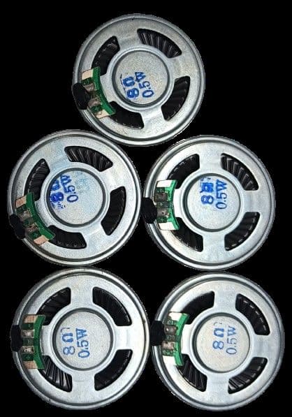 8 Ohm 0.5 Watt Speaker 40mm Diameter - View 1