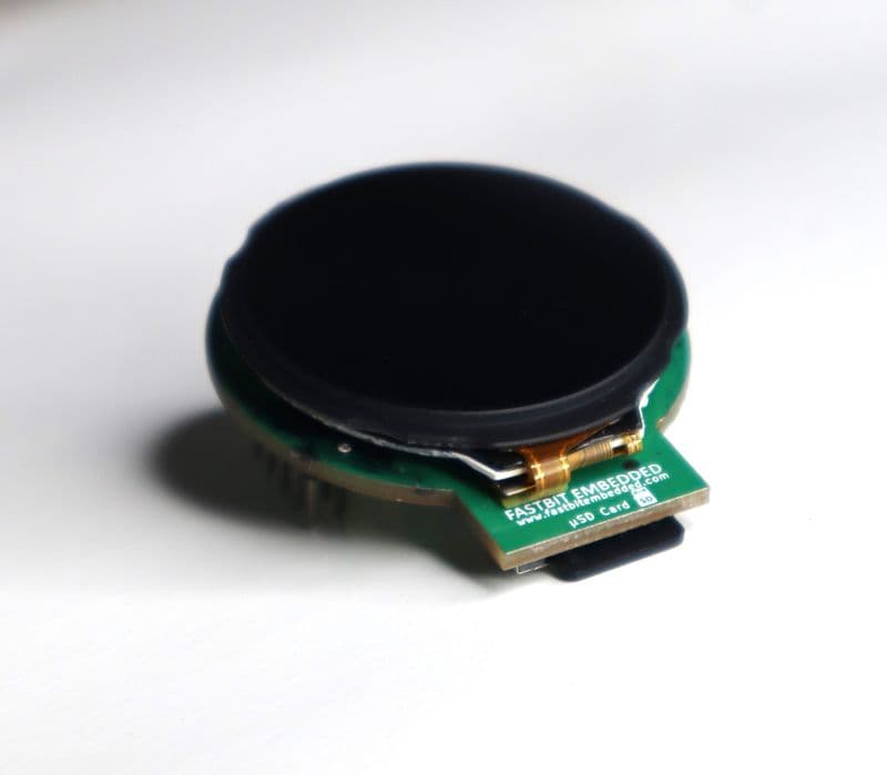 Fastbit 1.28" TFT LCD with CTP and µ-SD card slot - View 3