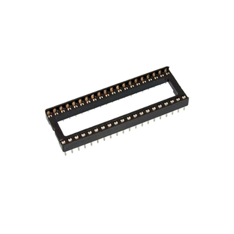 40 Pin DIP IC Base Pitch Width 15.24mm and pins spaced at 2.54mm - View 3