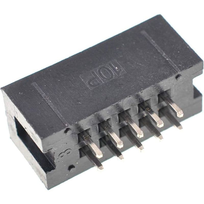 DC3 10P straight 2.54 mm Pitch JTAG ISP interface Header Connector Simple Horn Socket Box - View 2