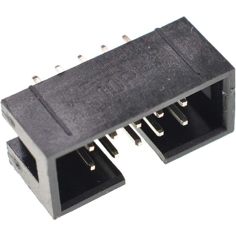 DC3 10P straight 2.54 mm Pitch JTAG ISP interface Header Connector Simple Horn Socket Box - View 3