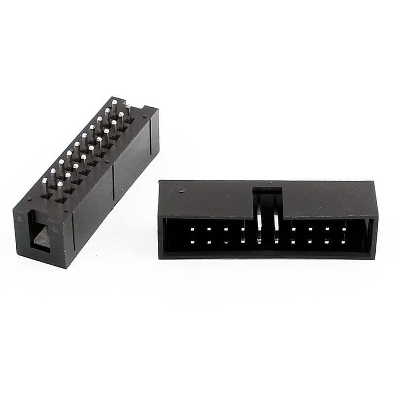 DC3 20P straight 2.54 mm Pitch JTAG ISP interface Header Connector Simple Horn Socket Box - View 1