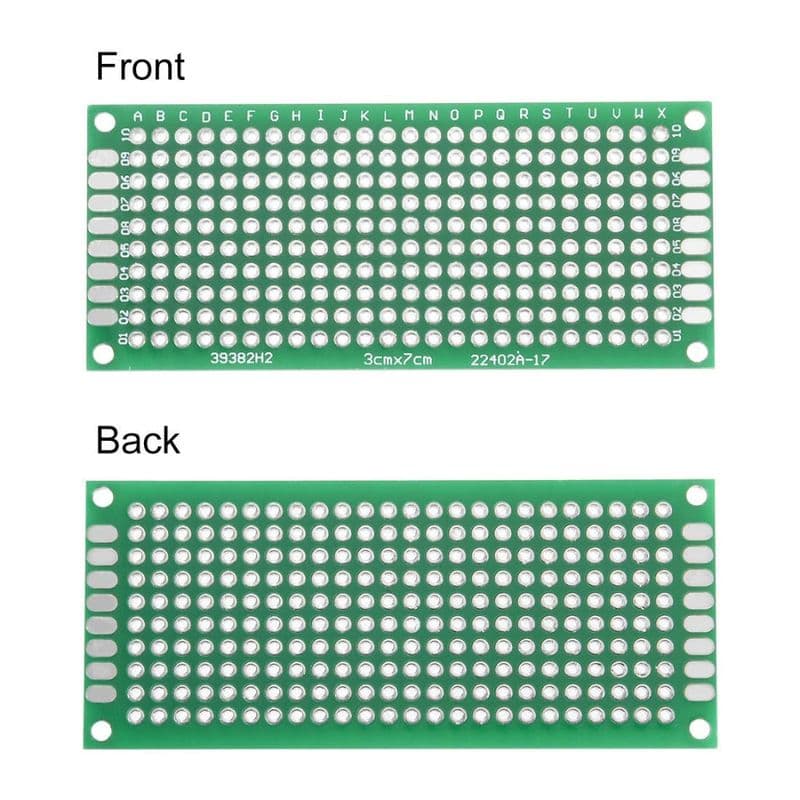 3x7cm Double Sided Universal PCB Prototype Board 2.54mm Hole Pitch - View 3