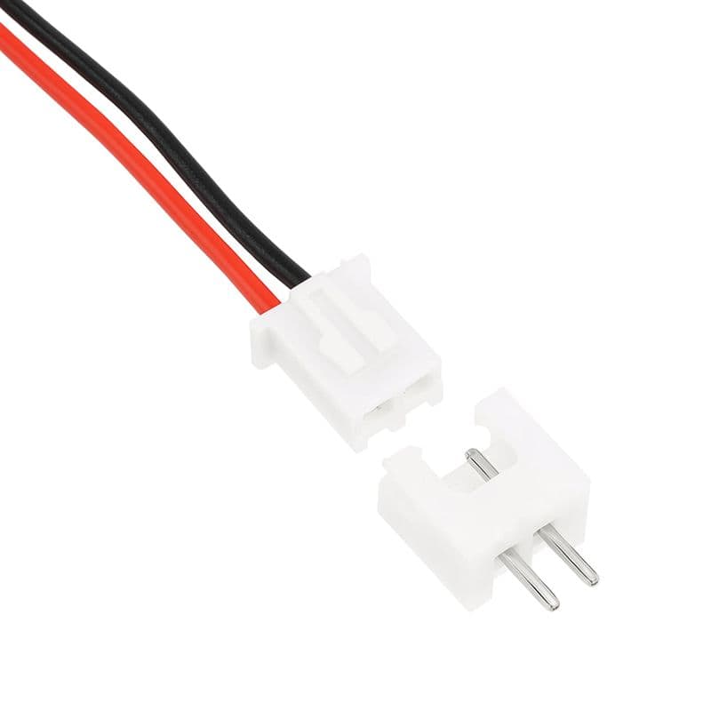 2P Locking Pin Pitch 2.54mm Connector Single Head, Straight Male and Female both 300mm - View 2