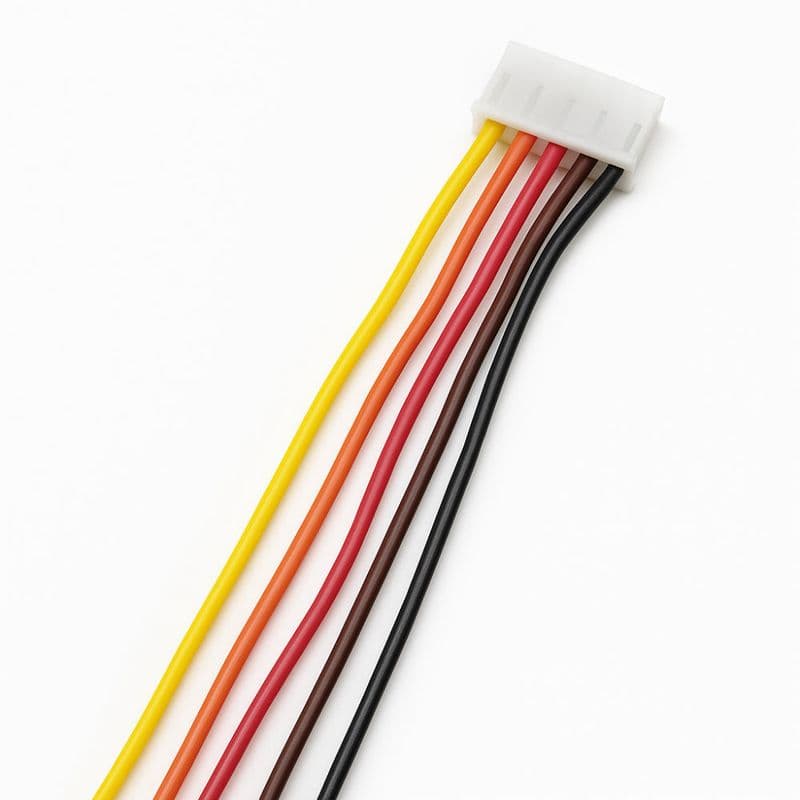 5P Locking Pin Pitch 2.54mm Connector Single Head, Straight Male and Female both 300mm - View 2