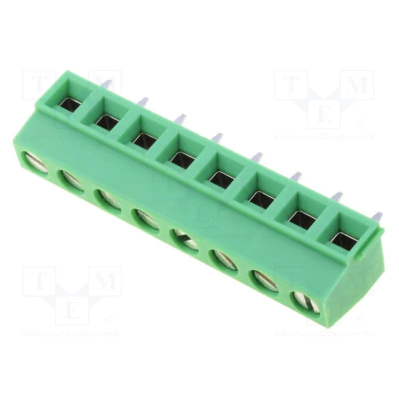 8 Pin Plug-in Screw Terminal Connectors (KF128) Pitch 5.08mm - View 1