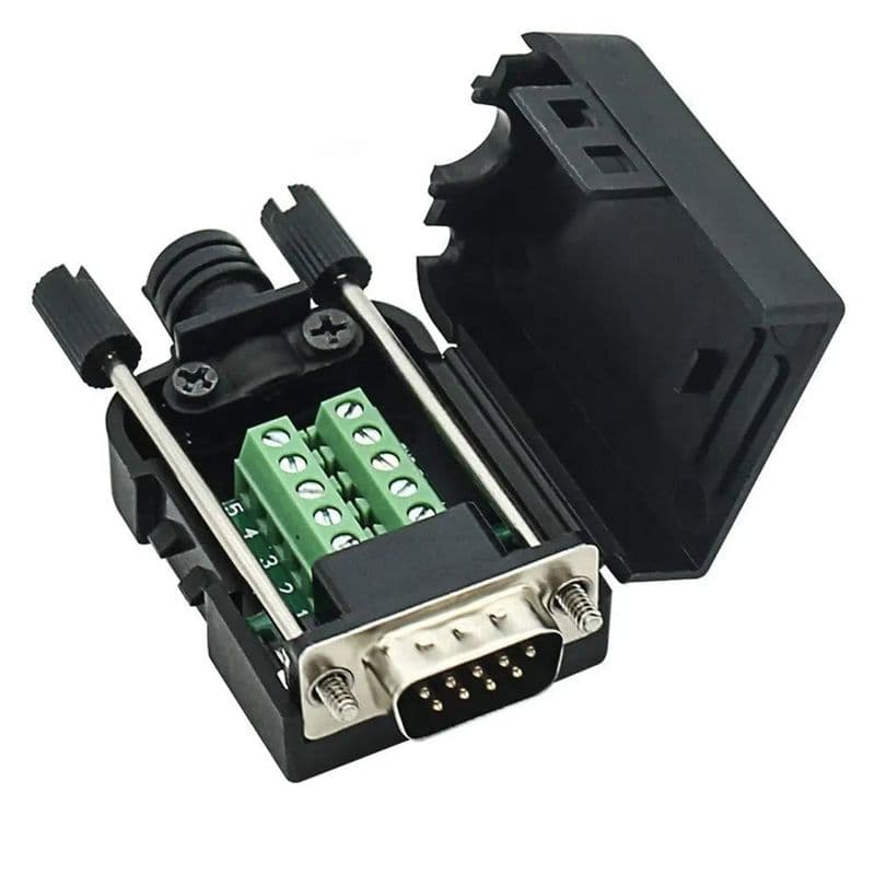 DB9 Male Terminal to RS232 RS485 Serial Conversion Board with Case - View 2