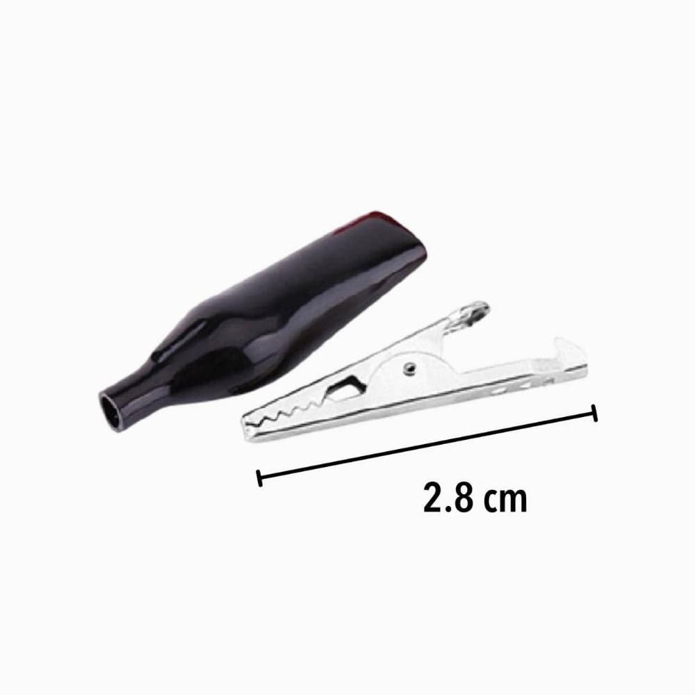 Alligator Crocodile Clip Black - View 3