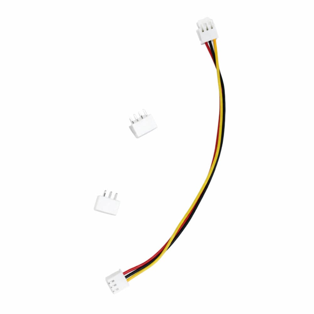 3P Locking Pin XH2.54mm Connector DUal Head, Male and Female both 150mm - View 1