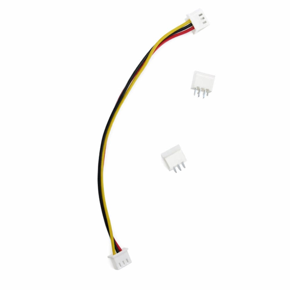 3P Locking Pin XH2.54mm Connector DUal Head, Male and Female both 150mm - View 3