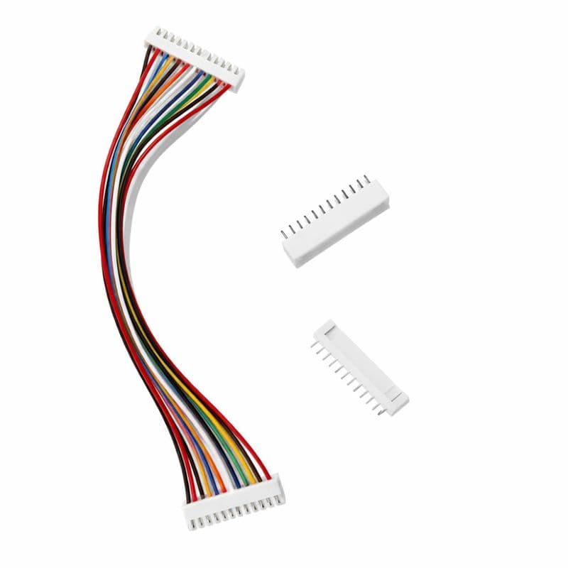 12P Locking Pin XH2.54mm Connector Dual Head, Male and Female both 150mm - View 1