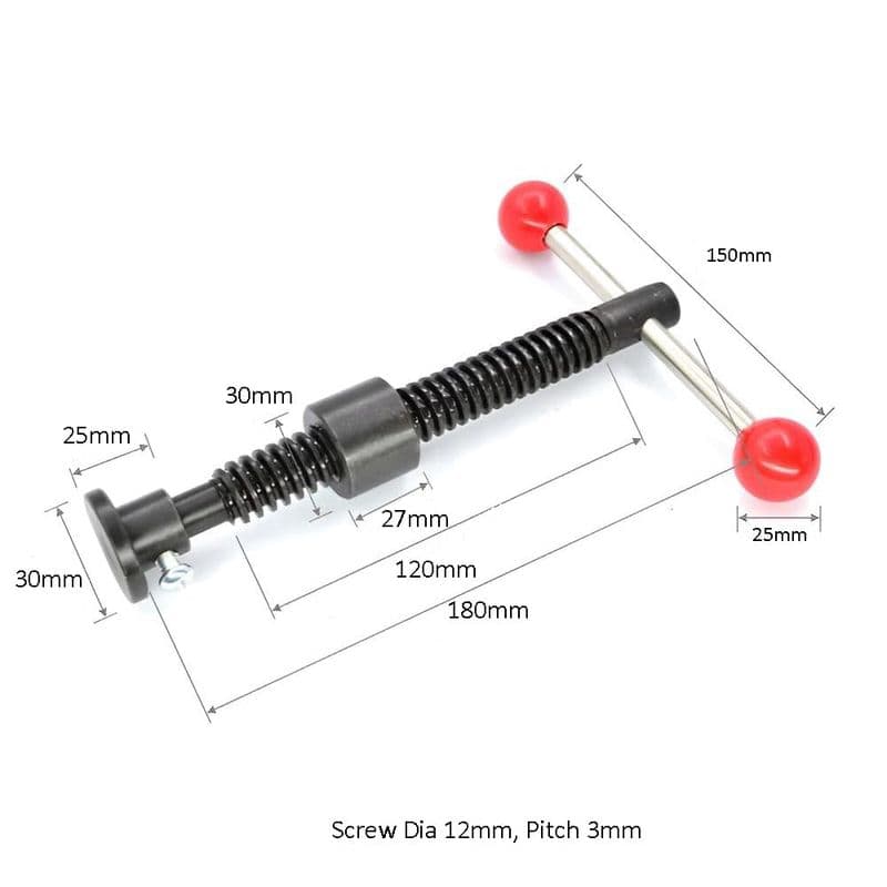 T12×180 Trapezoidal Screw Tooling Fixture T-Shaped Screw Set Clamp - View 3