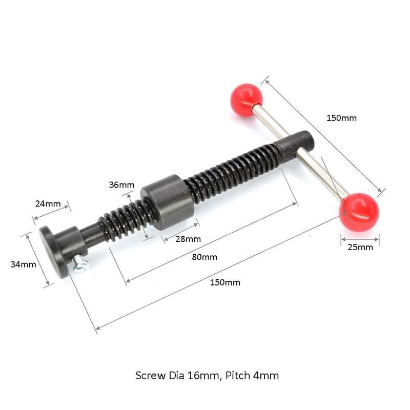T16×150 Trapezoidal Screw Tooling Fixture T-Shaped Screw Set Clamp - View 3