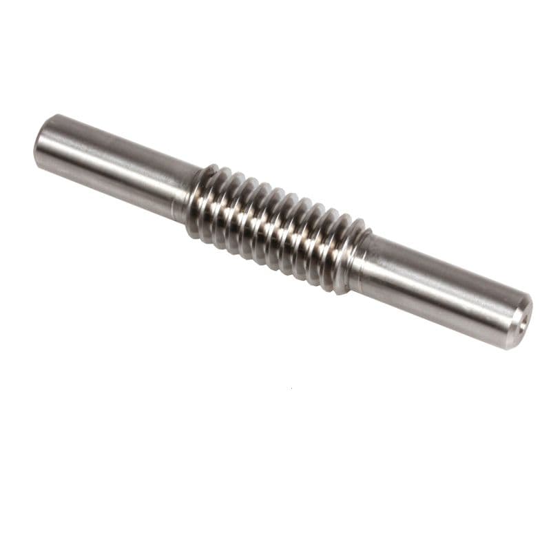 45 Steel L-Type Worm Rod Shaft for Use with 1 Module Worm Gear - View 2