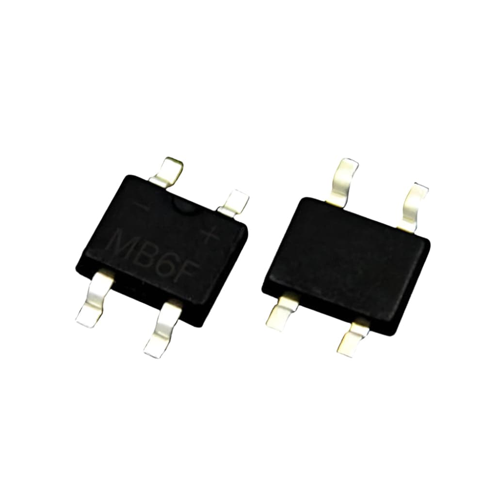 MB6F 600V 0.5A Bridge Rectifier – Super Durable Large Chip, SMD - View 3
