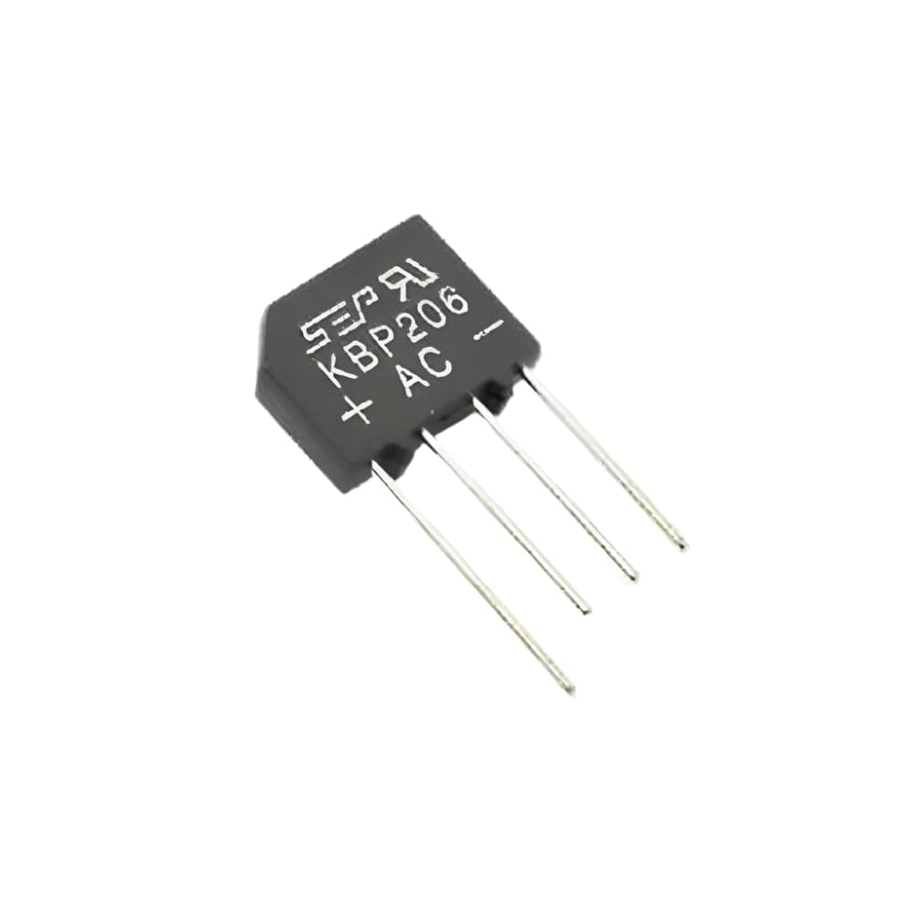 KBP206 Bridge Rectifier KBP-4 600V 2A DIP Package - View 2