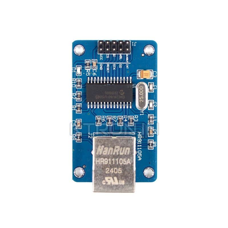 ENC28J60 Ethernet Module (10 Pin Package: SSOP) - View 1