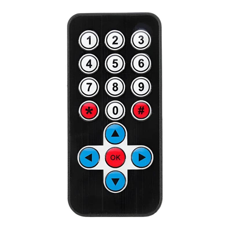 MCU 51 MP3 Infrared Remote Control Without Battery Black Model - View 1