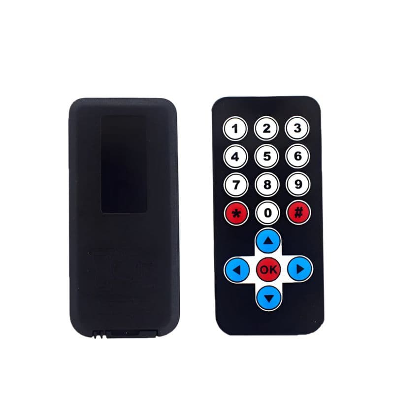 MCU 51 MP3 Infrared Remote Control Without Battery Black Model - View 2