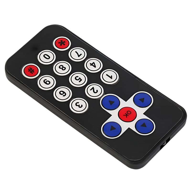 MCU 51 MP3 Infrared Remote Control Without Battery Black Model - View 3