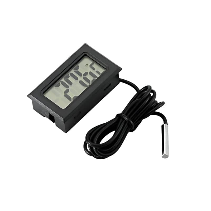 LCD Electronic Fish Tank Thermometer Temperature Display with Waterproof Probe Black - View 2