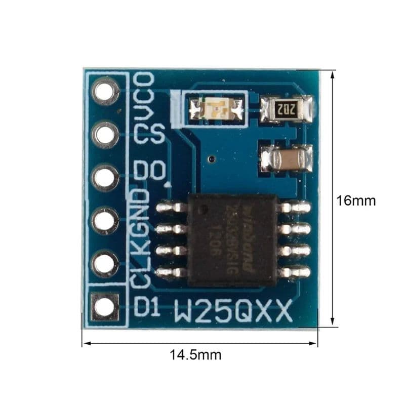 W25Q32 Large Capacity Flash Storage Module - View 3