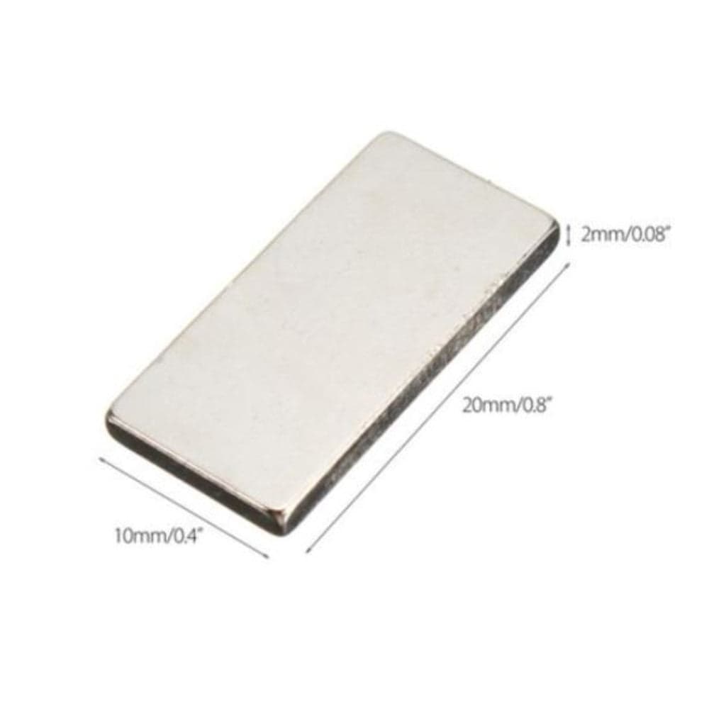 20mm x10mm x 2mm Neodymium Rectangular Magnet - View 2