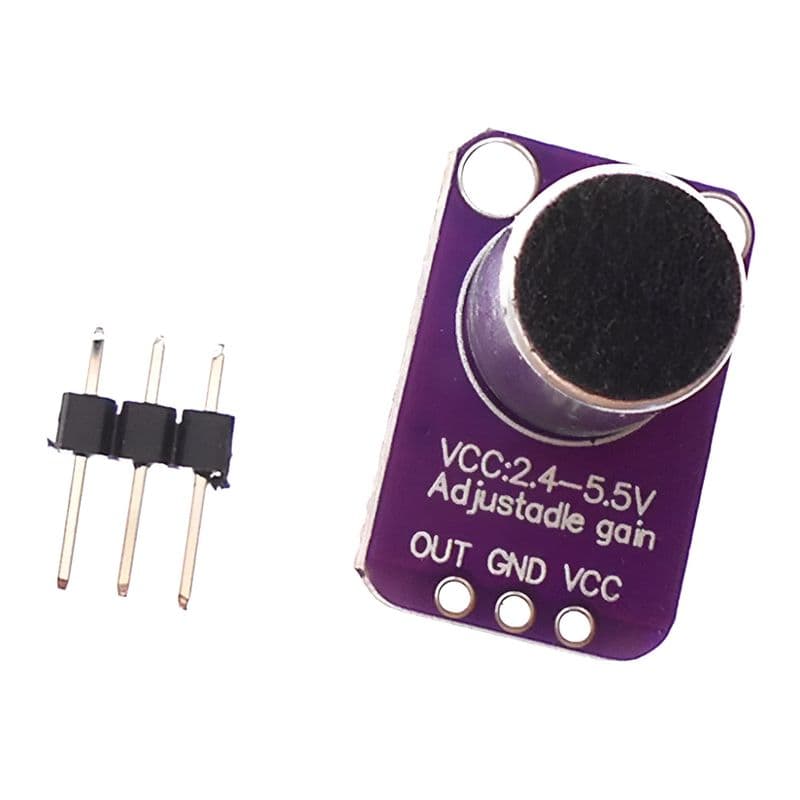 MAX4466 Electret Microphone Amplifier with Adjustable Gain Module - View 2