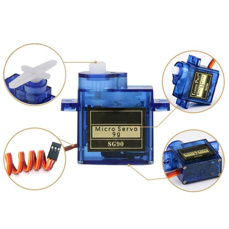 TowerPro SG90 Continuous Rotation 360 Degree Servo Motor - View 1