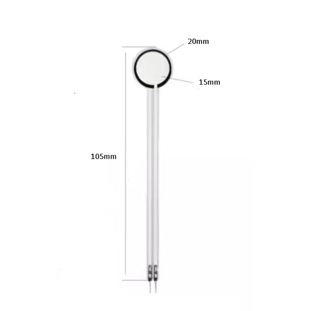 Thin Film Pressure Sensor Single Point Circular Diameter 15 mm Flexible Resistor Long tail - View 3