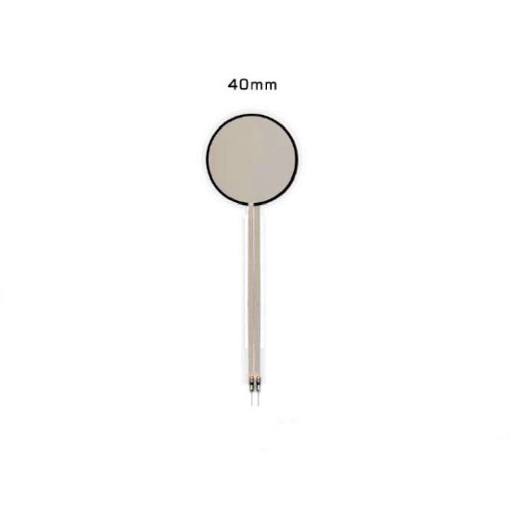Thin Film Pressure Sensor Single Point Circular Diameter 40 mm Flexible Resistor Long tail - View 3