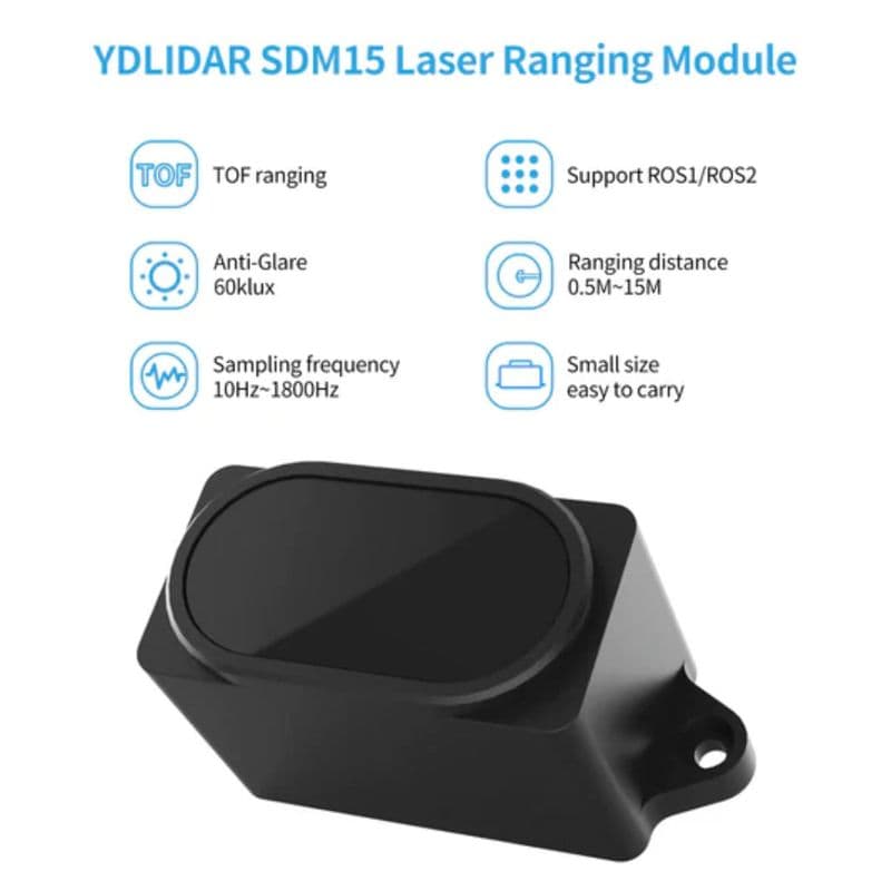 YDLIDAR SDM15 LiDAR Outdoor 15M Single Point Ranging Laser Sensor - View 3