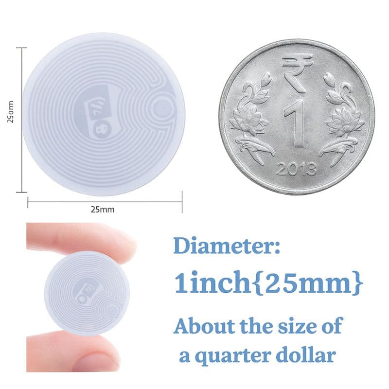 13.56 MHz NTAG215 504Byte Sticker NFC Tag - View 3