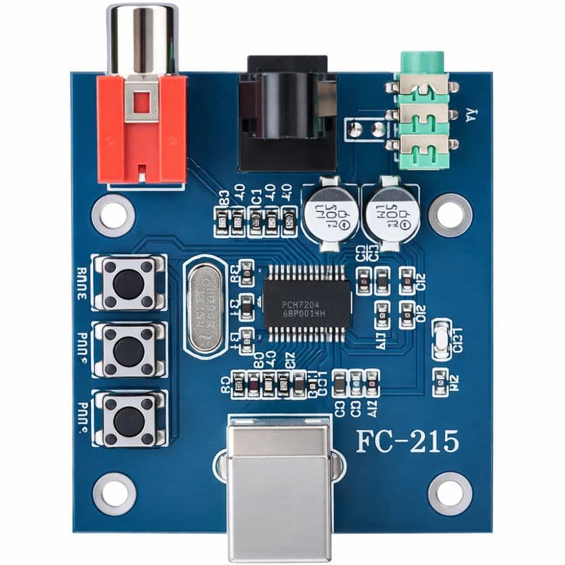 PCM2704 USB DAC Audio Decoder Board with Optical & Coaxial Output - View 2