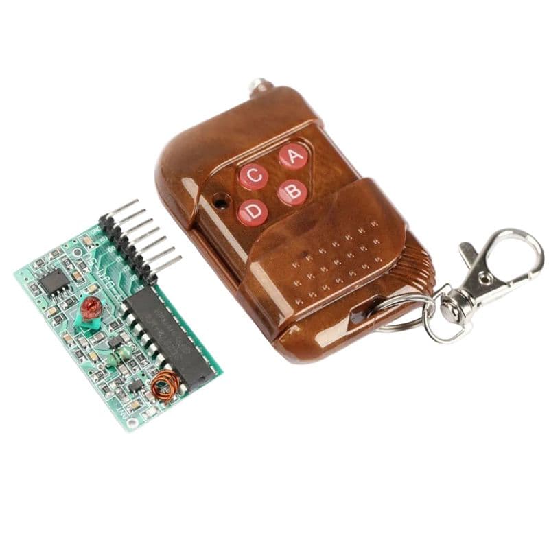 433MHz 4 Channel Wireless RF Remote Control Four Button Transceiver Module – Non-Locking IC2262/2272 - View 1