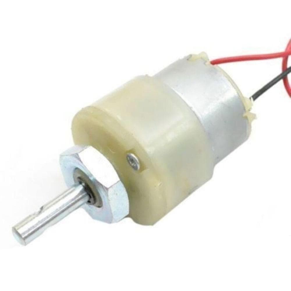 12V 100 RPM Centre Shaft Geared DC motor Metal Gears - View 2