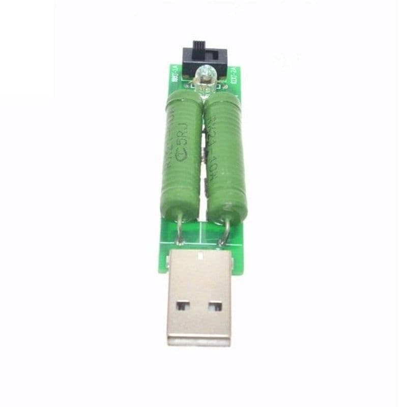 USB Mini Discharge Load Resistor 2A/1A with 1A green LED, 2A red LED - View 2