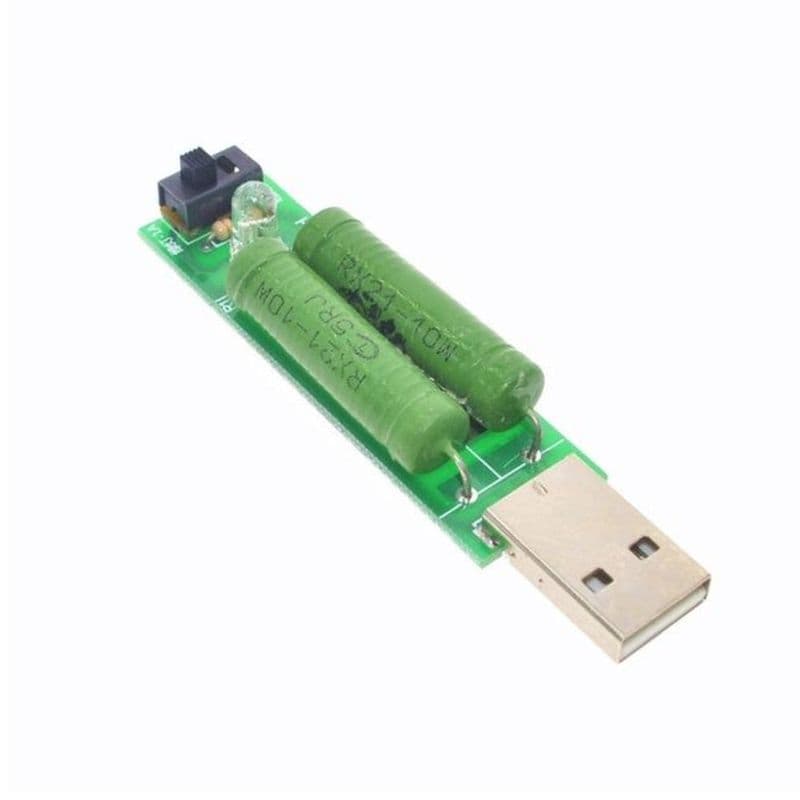 USB Mini Discharge Load Resistor 2A/1A with 1A green LED, 2A red LED - View 3