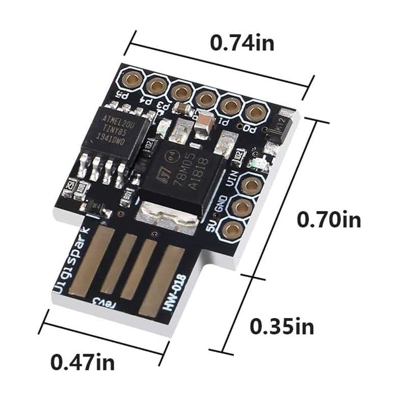 Digispark ATtiny85 Development Board – Type I - View 2